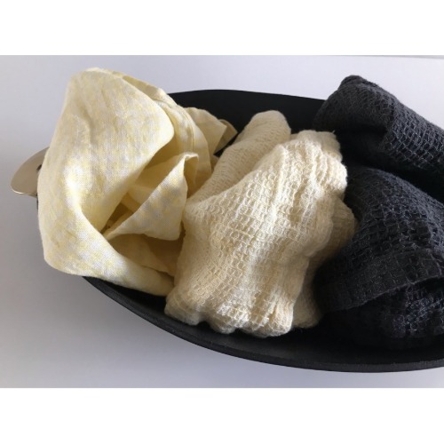 Lithuanian Linen Hand Towel (옐로&amp;블랙 3가지)