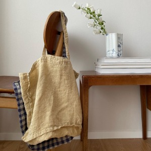 Linen Medium Tote Bag (4 types)