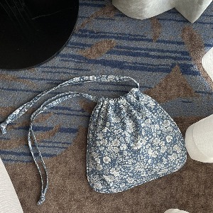 [여유 수량] LIBERTY Flat Drawstring Bag (BLUE)