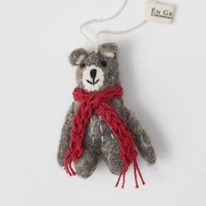 9. Mini Grey Bear/ Red Muffler